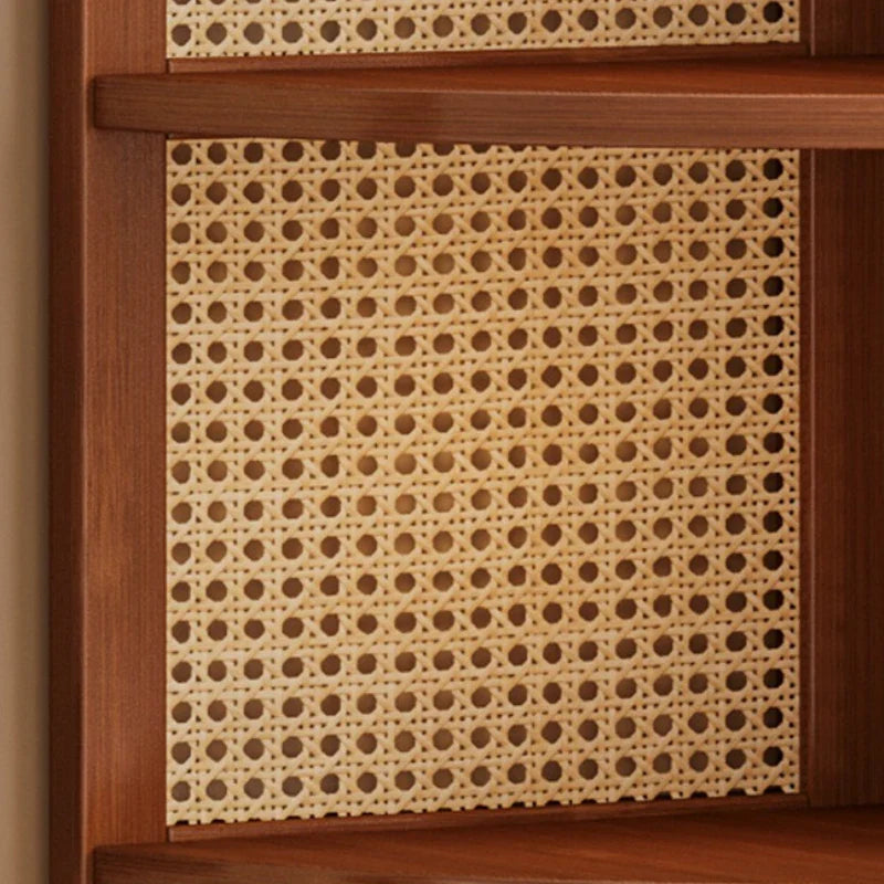 Chic Bamboo Corner Bookshelf