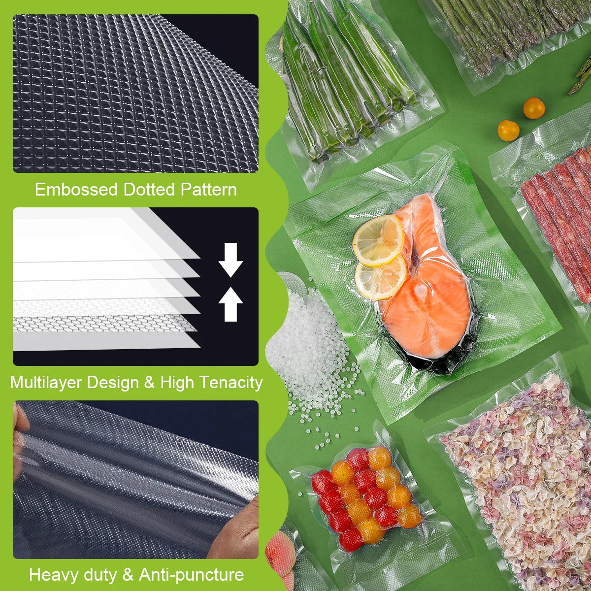 FreshGuard Food Sealer Bags